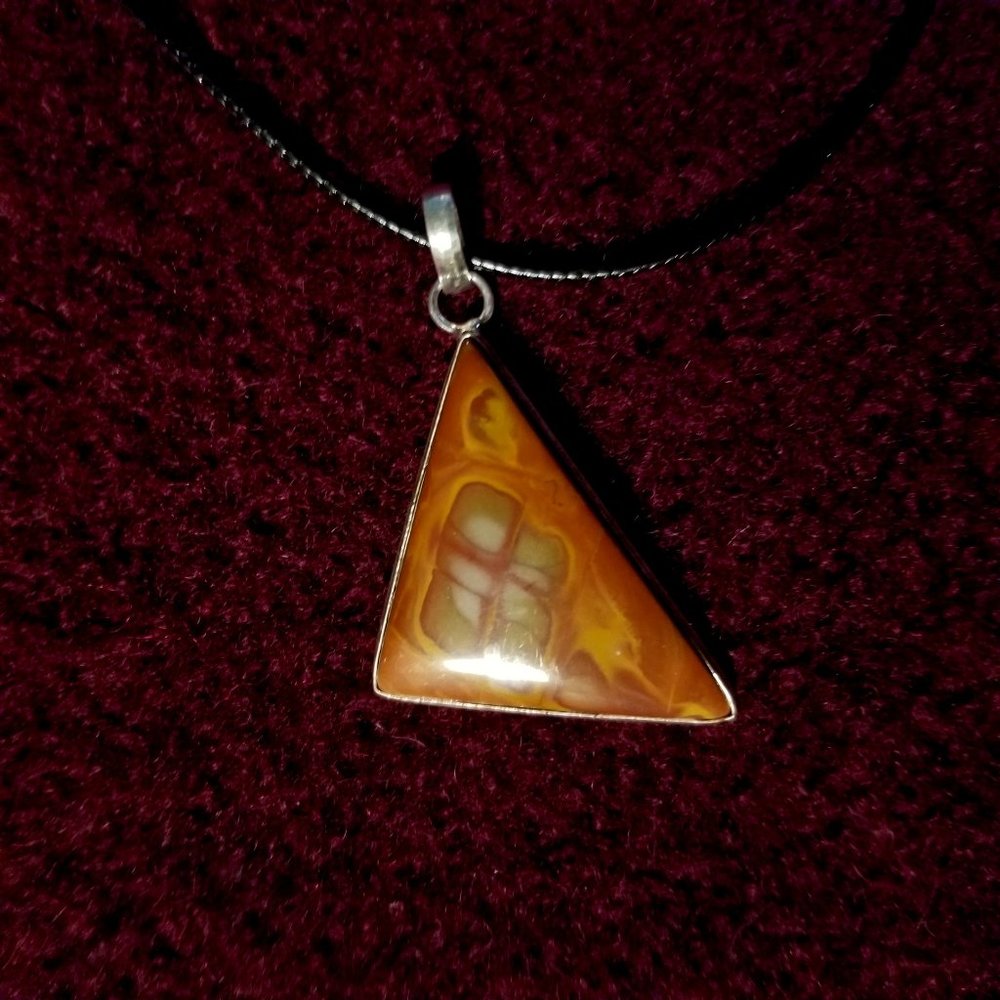 COPY - Noreena jasper gemstone pendant, NWOT, artisan, unisex, browns, unisex